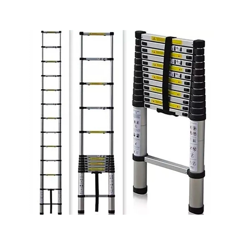 ESCALERA TELESCOPICA SOPORTA 150KG ALUMINIO RETRACTIL 3.2 M - 3