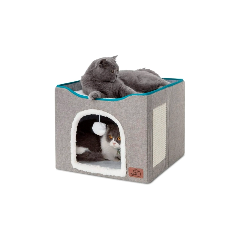CAMA CASA IGLU PARA MASCOTAS GATO Y PERRO PEQUEÑO - 1