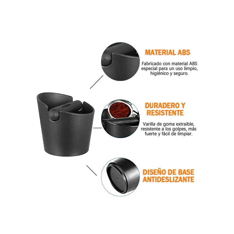 KNOCK BOX DEPOSITO BORRA DE CAFE BARISTA RECIPIENTE CAFETERA - 3