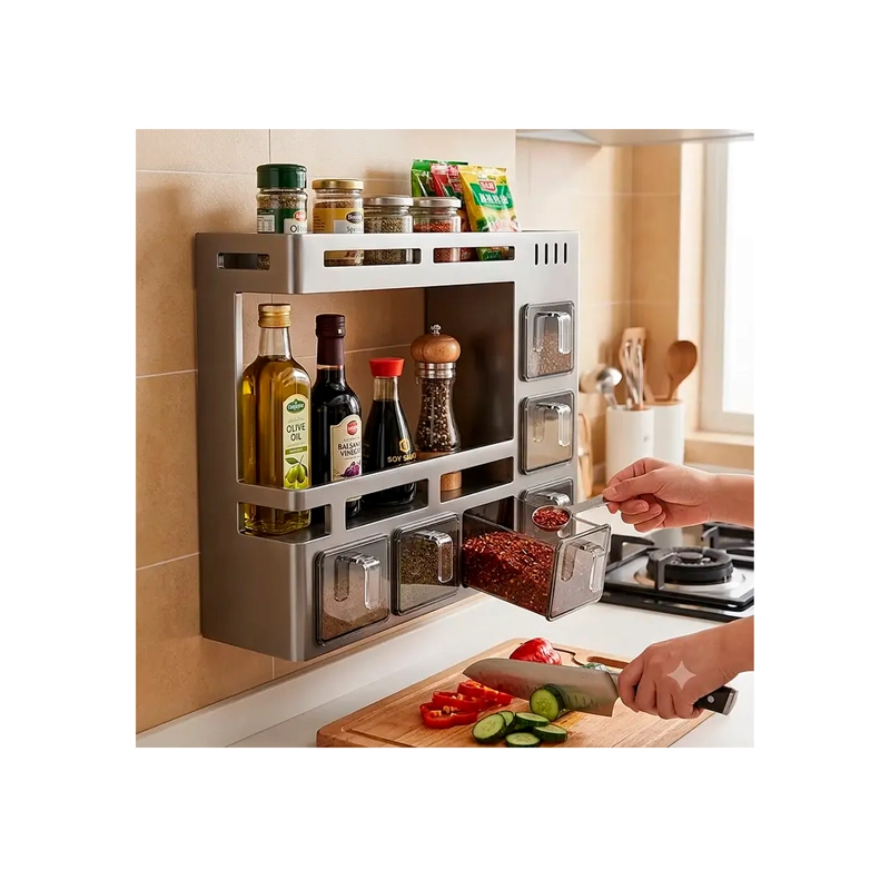 ORGANIZADOR DE COCINA ESPECIAS CONDIMENTERO MODULAR FLOTANTE - 3