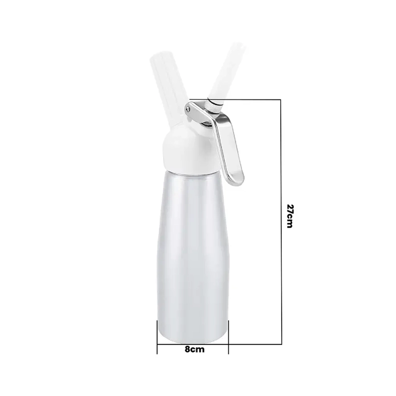 DISPENSADOR DE CREMA BATIDA PARA COCINA 500 ML CON BOQUILLAS - 2