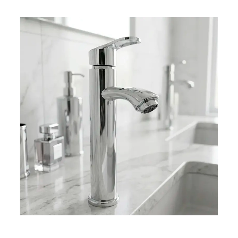 LLAVE MONOMANDO ALTO LAVATORIO BANO INOXIDABLE LAVAMANO - 3