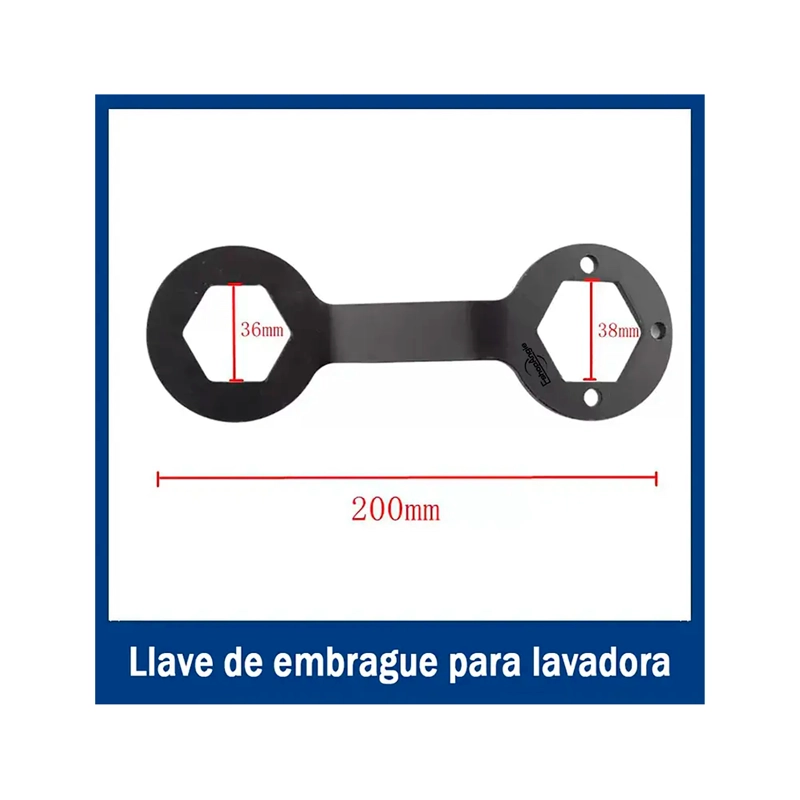 LLAVE DE EMBRAGUE Y TUERCA PARA LAVADORA DOBLE 36 38MM - 3