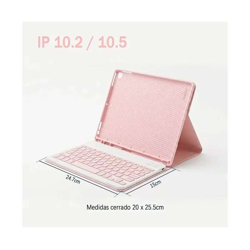 FUNDA CON TECLADO BLUETOOTH PARA IPAD 10 2 Y 10 5 PULGADAS - 5