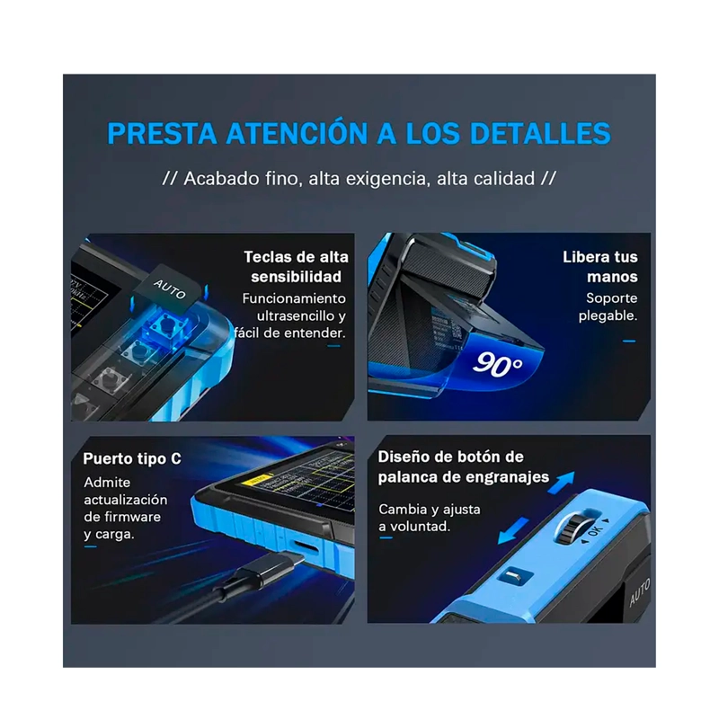 OSCILOSCOPIO DSO152 DIGITAL PORTATIL DE MANO 1000MAH - 3