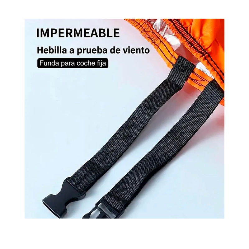 FUNDA IMPERMEABLE PARA MOTOCICLETA RESISTENTE AL POLVO Y UV - 5