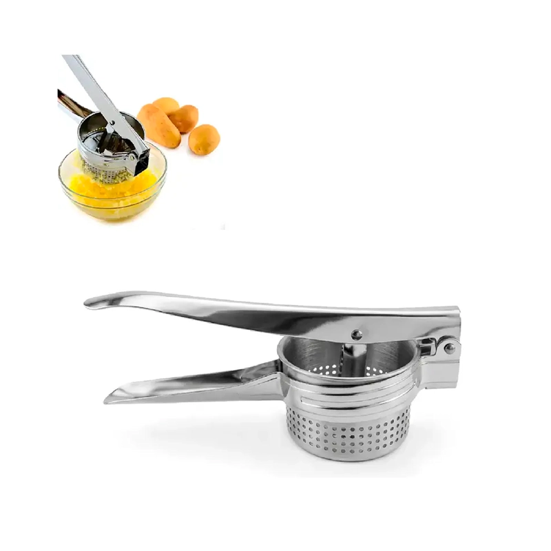 PRENSA PAPA ACERO INOXIDABLE MOLEDOR PUR Y VERDURAS MANUAL - 1