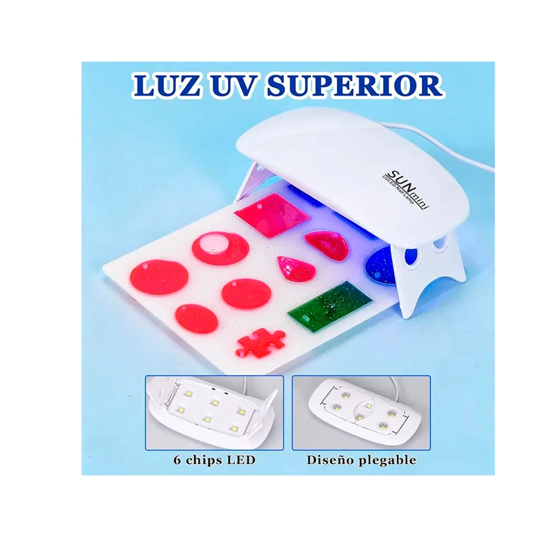 KIT RESINA UV 104 PCS JOYAS BISUTERIA LAMPARA ACCESORIOS - 4