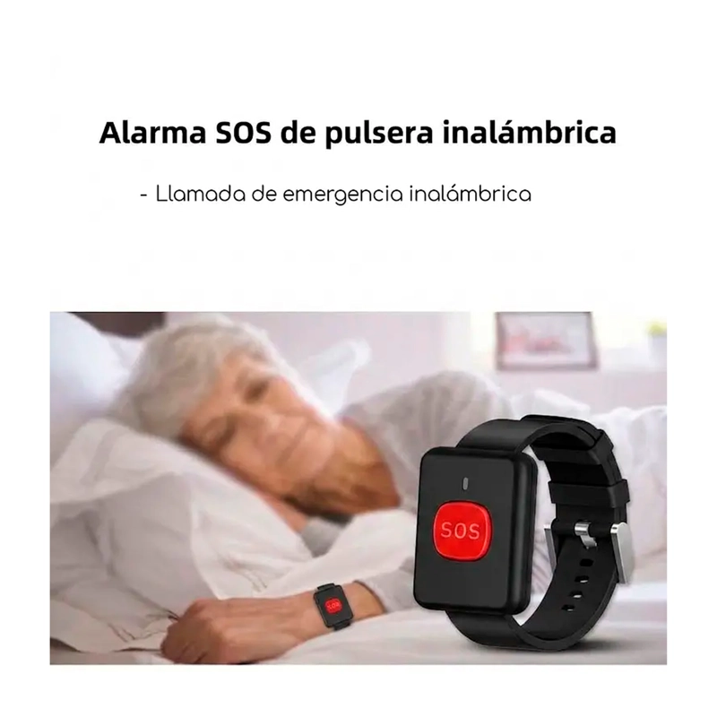 KIT ALARMA TERCERA EDAD PULSERA BOTON DE EMERGENCIA - 4