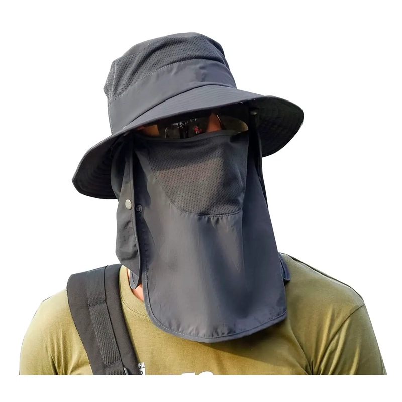SOMBRERO PARA EL SOL CON PROTECCION PARA CUELLO Y CARA - 1