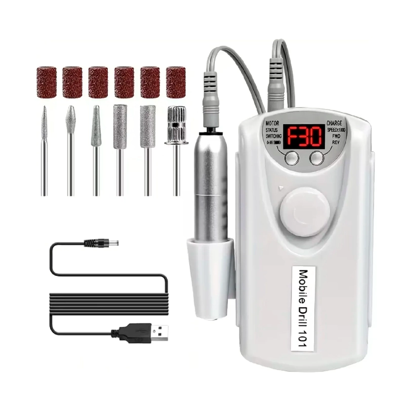 TORNO INALAMBRICO 30000 RPM MANICURA TORNO UÑAS - 1