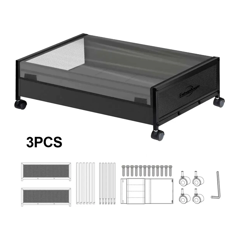 CAJA ORGANIZADORA DE ROPA BAJO LA CAMA CON RUEDAS Y TAPA - 5