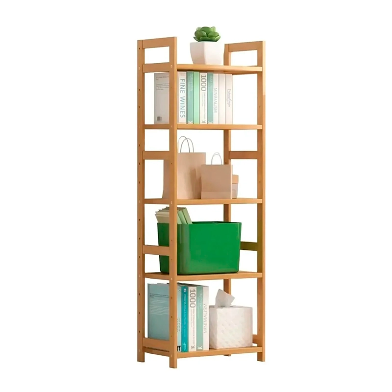 ORGANIZADOR ESTANTE DE BAMBU DE 5 NIVELES 35X23.5X125CM - 1