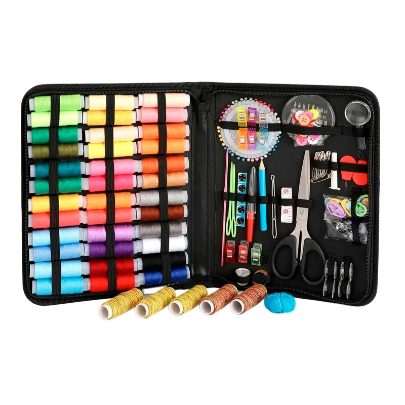 KIT DE COSTURA CON ESTUCHE SUMINISTROS DE COSTURA 200 PCS - 2