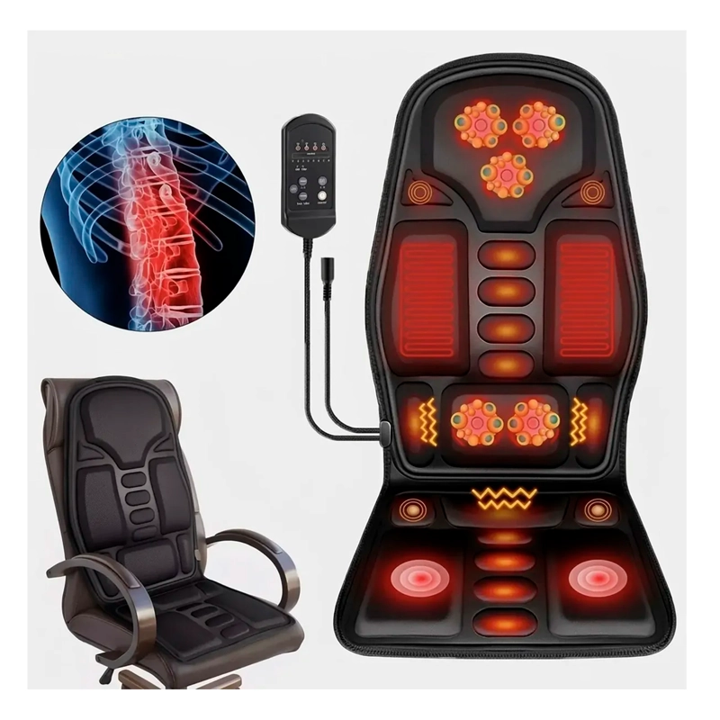 ASIENTO MASAJEADOR COJIN MASAJE ESPALDA AUTO, CASA U OFICINA - 1