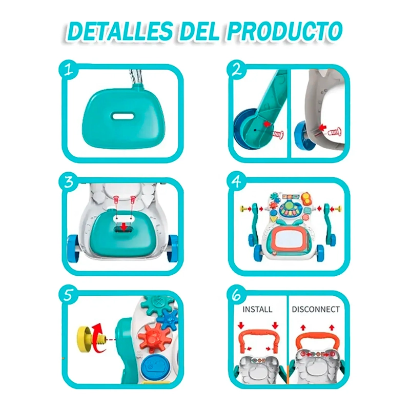 CAMINADOR PARA BEBE MUSICAL DE JUGUETE - 4