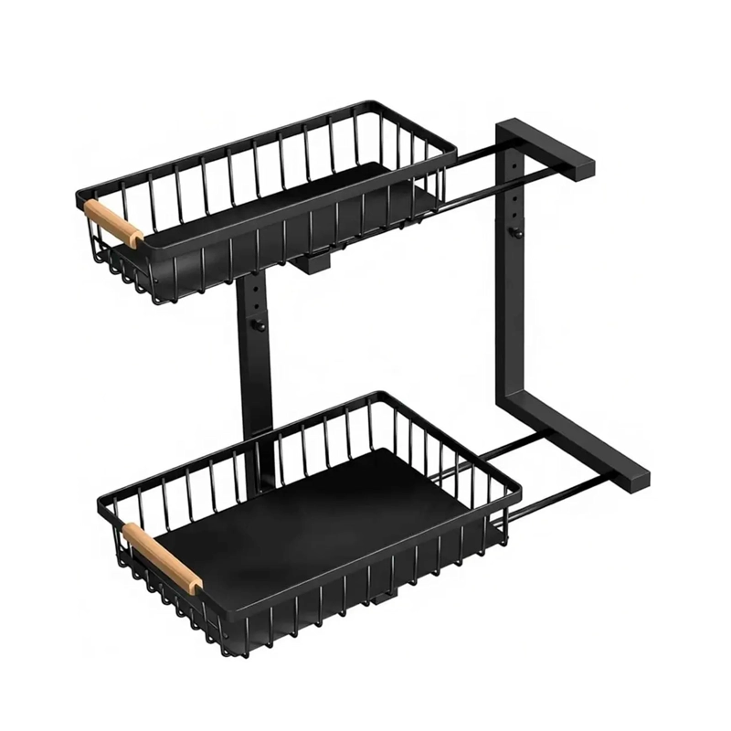 ESTANTE ORGANIZADOR MULTIUSO DE COCINA 2 NIVELES DESLIZABLE - 2