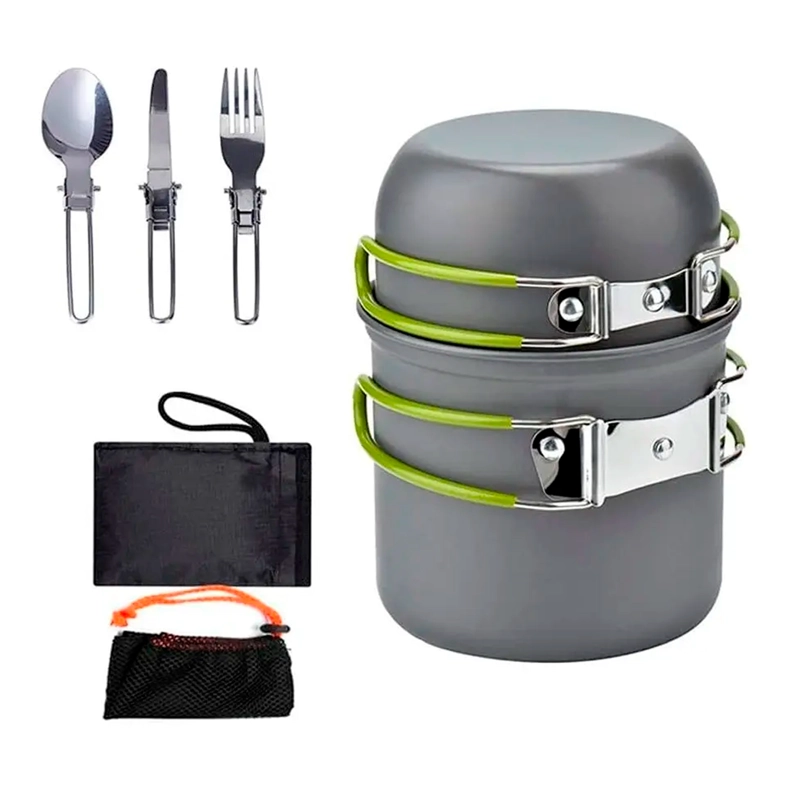 SET OLLAS KIT CAMPING 5 PIEZAS ULTRALIGERO - 1