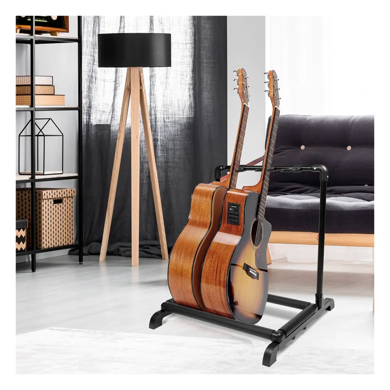 ATRIL SOPORTE TRIPLE PARA GUITARRA Y BAJO PORTATIL - 5