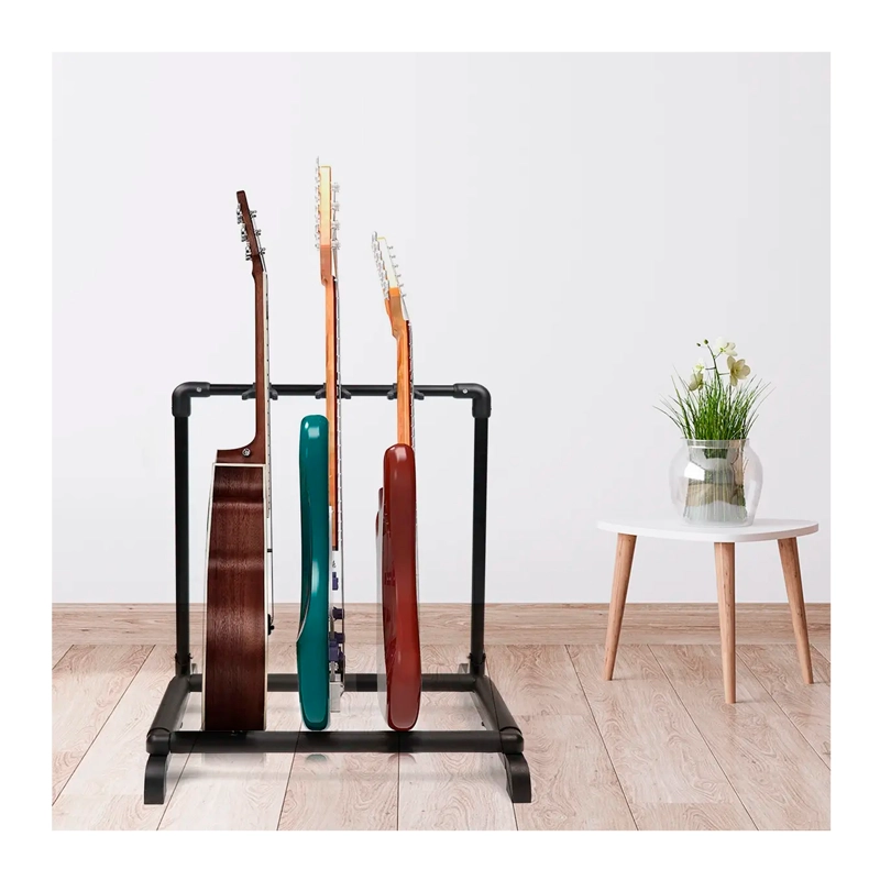 ATRIL SOPORTE TRIPLE PARA GUITARRA Y BAJO PORTATIL - 6