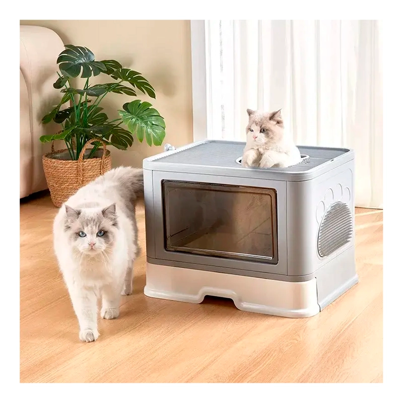 ARENERO CERRADO GATOS CUPULA BAÑO SANITARIO XL BASE MOVIL - 2