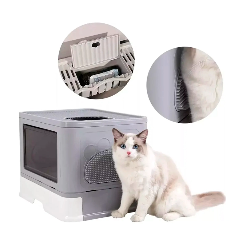 ARENERO CERRADO GATOS CUPULA BAÑO SANITARIO XL BASE MOVIL - 3