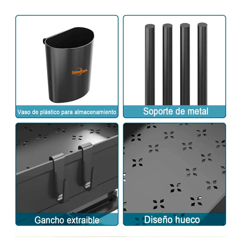 ORGANIZADOR DE COCINA ESTANTE DE ALMACENAMIENTO DE 2 NIVELES - 4