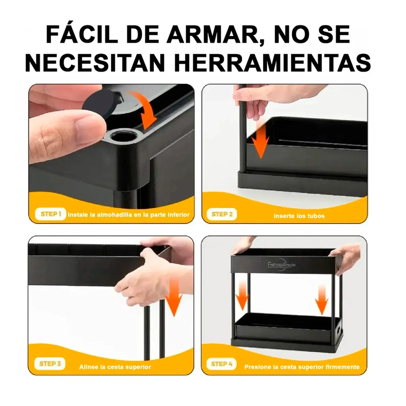 ORGANIZADOR DE COCINA ESTANTE DE ALMACENAMIENTO DE 2 NIVELES - 5
