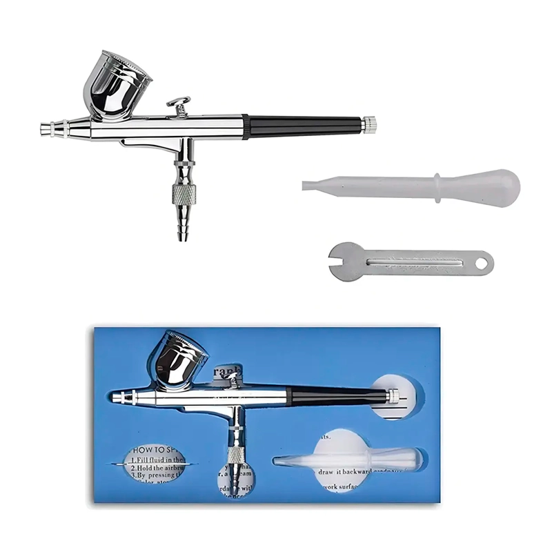 KIT AEROGRAFO 0.3MM AEROGRAFIA PUNTA AEROGRAFO KIT PISTOLA - 1