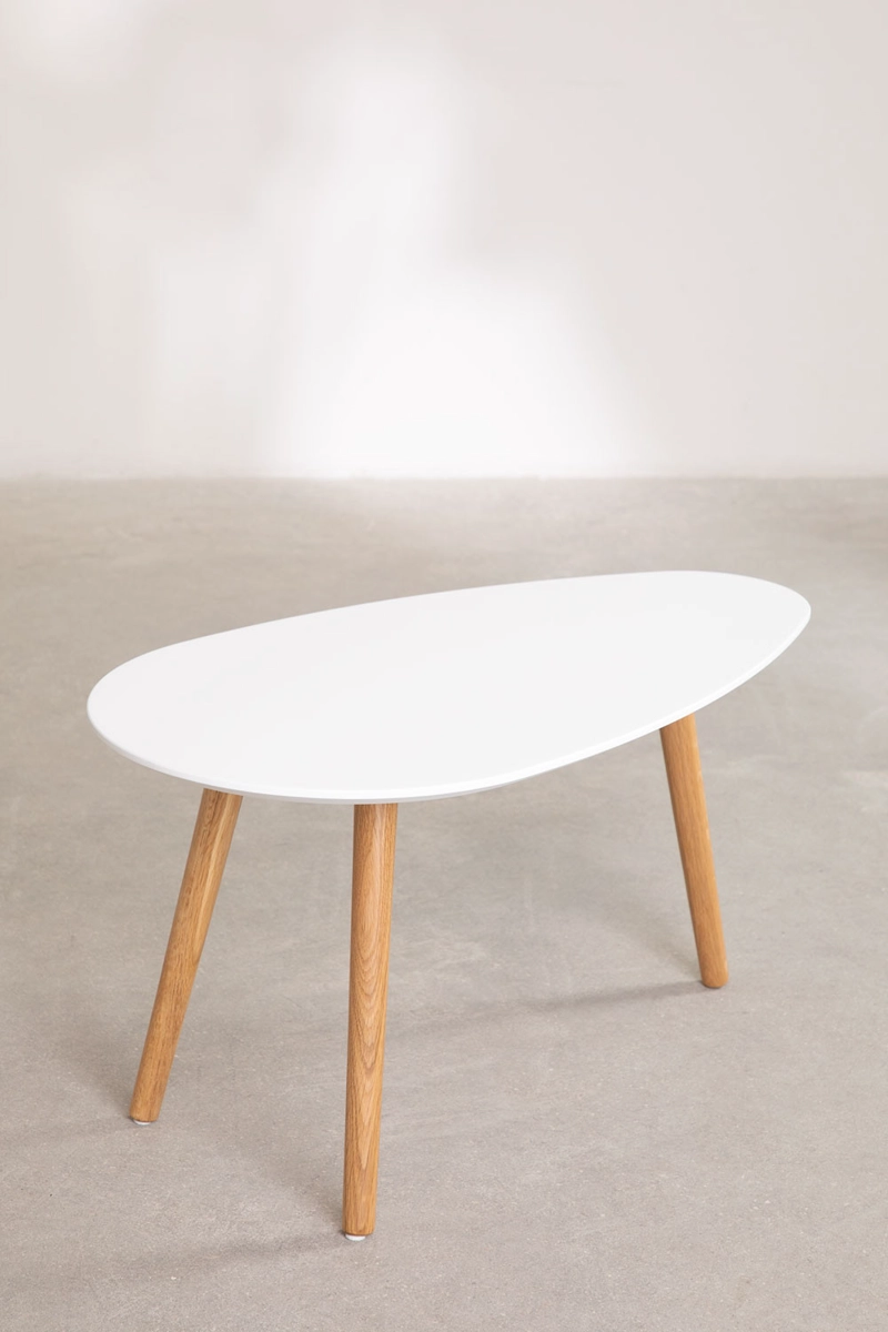 MESA DE CENTRO ELIPSE | BLANCO - 1