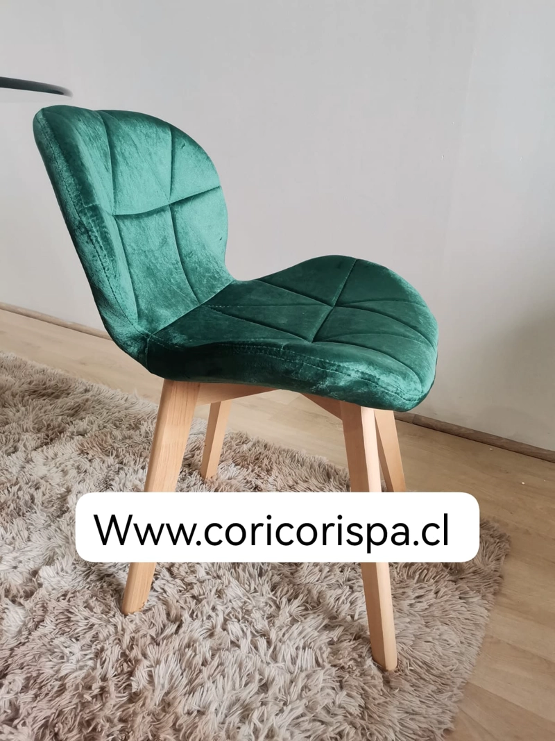 SILLA MARIPOSA VELVET VERDE ESMERALDA - 1