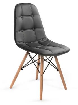 SILLA EAMES CAPITONNÉ | NEGRO - 1