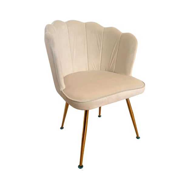 SILLA CORONA TERCIOPELO | EN COLOR BLANCO - 1