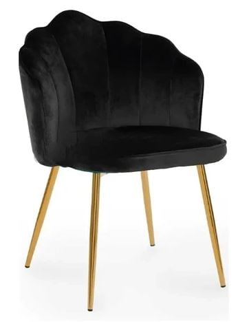 SILLA CORONA TERCIOPELO | NEGRO - 1