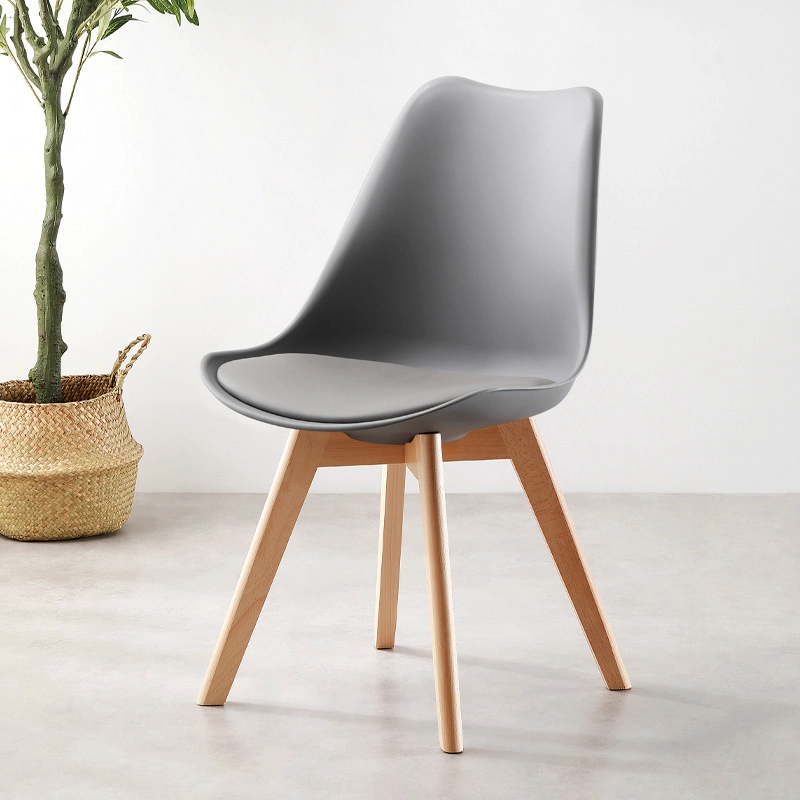 Silla de Comedor Tulip Gris - 1