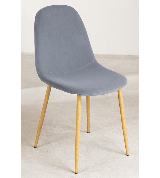 SILLA ROCA TERCIOPELO | GRIS - 1