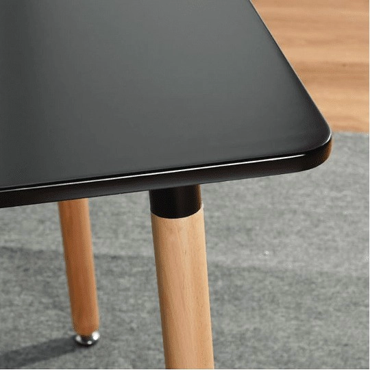 MESA MELAMINA CUADRADA | NEGRO - 1