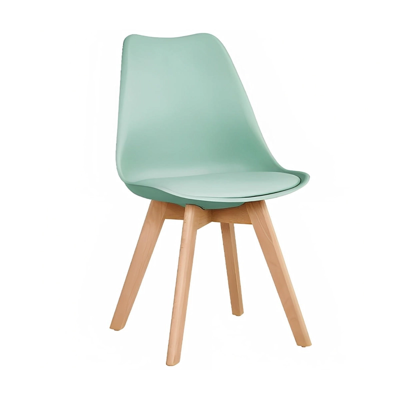 COMEDOR MEDLOCK VIDRIO 140X90 + 6 SILLAS TULIP COLOR MENTA - 2