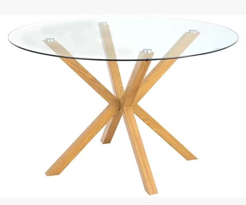 COMEDOR MESA WARWICK VIDRIO 100CM + 4 SILLAS TULIP ROSA - 3