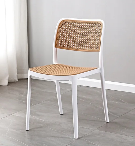 COMEDOR MESA MEDLOCK DE VIDRIO 140X90CM + 6 SILLAS DELTA BLANCO - 3