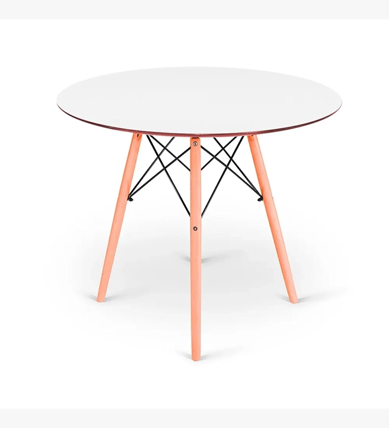 COMEDOR MESA EAMES BLANCA 80CMS + 4 SILLAS DELTA COLOR NEGRO - 3