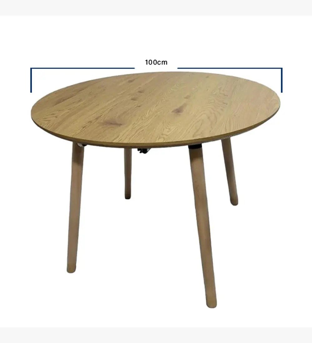 COMEDOR MESA EXPANDIBLE 100-180CM+ 4 SILLAS MARIPOSAS VELVET BEIGE - 3
