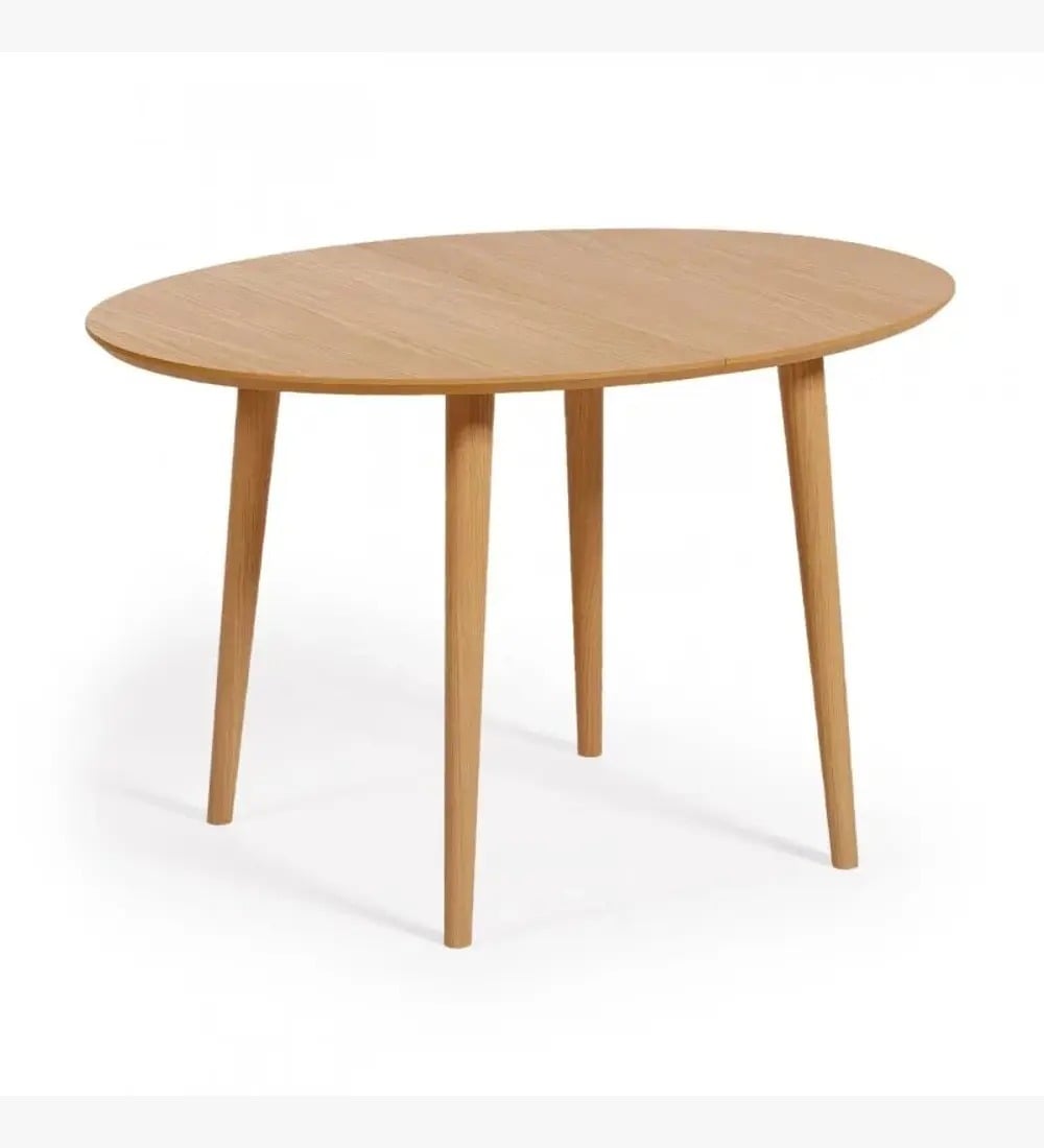 COMEDOR MESA EXPANDIBLE 100-180CM+ 4 SILLAS SCOOP LINO NEGRO - 2