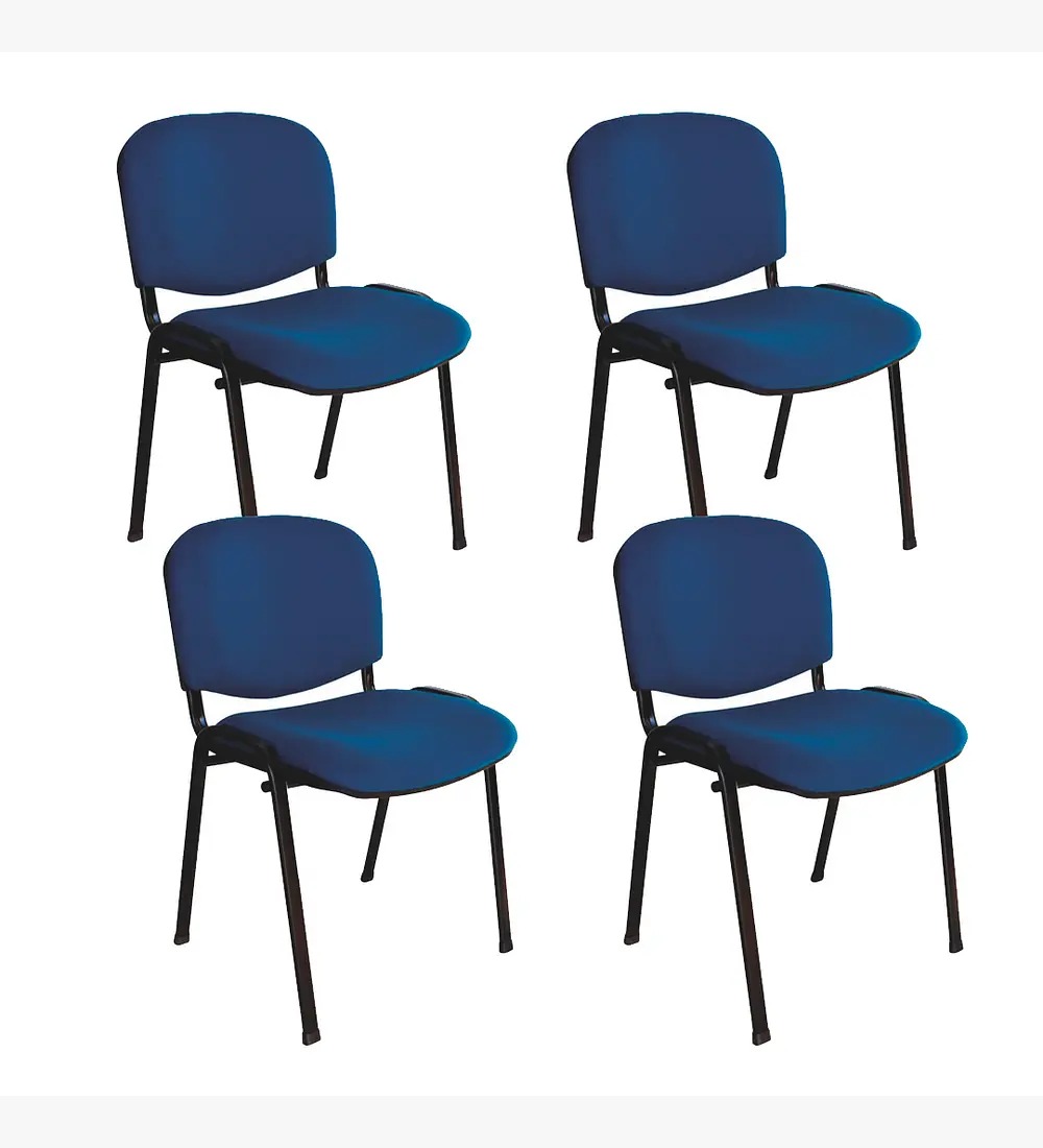 PACK 4 SILLAS ISO MEETING AZUL - 1