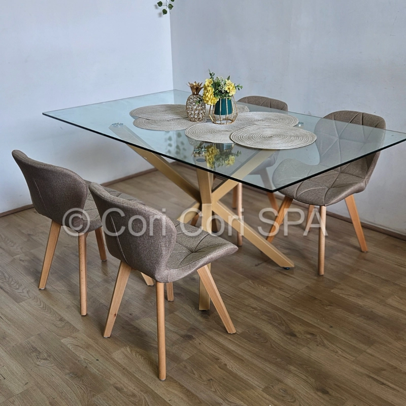 PACK 4 SILLA MARIPOSA WOOD LINO BEIGE - 3