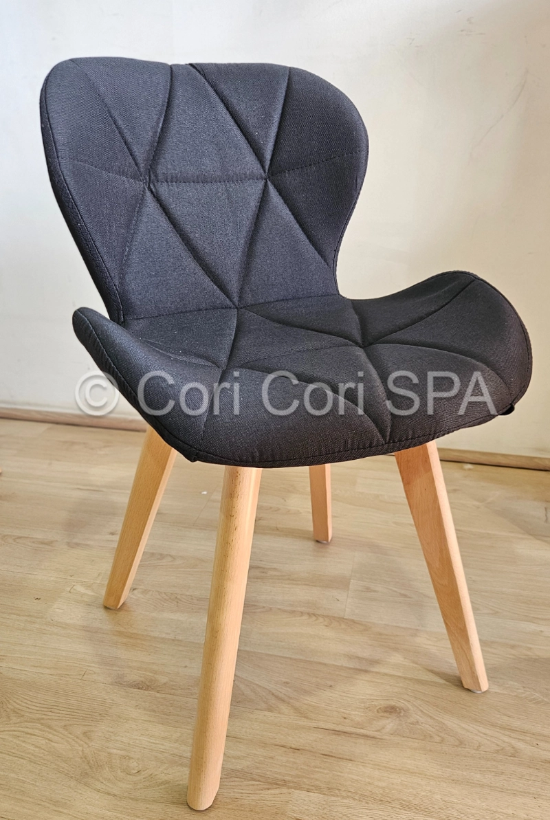 PACK 6 SILLA MARIPOSA WOOD LINO EN COLOR NEGRO - 2