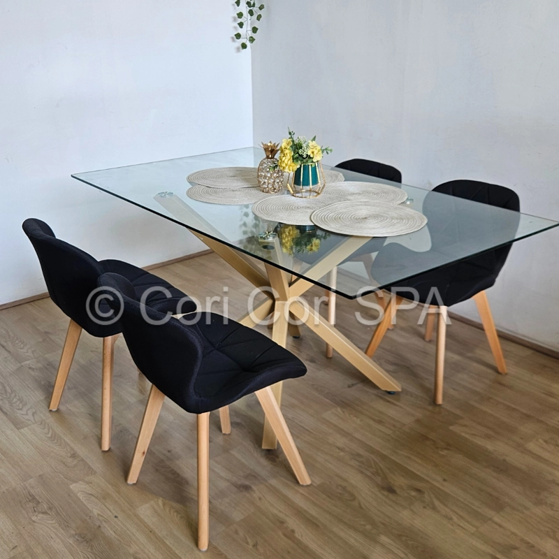 PACK 4 SILLA MARIPOSA WOOD LINO EN COLOR NEGRO - 3