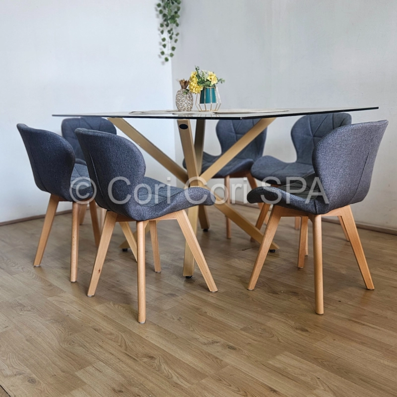 PACK 6 SILLA MARIPOSA WOOD LINO GRIS - 3