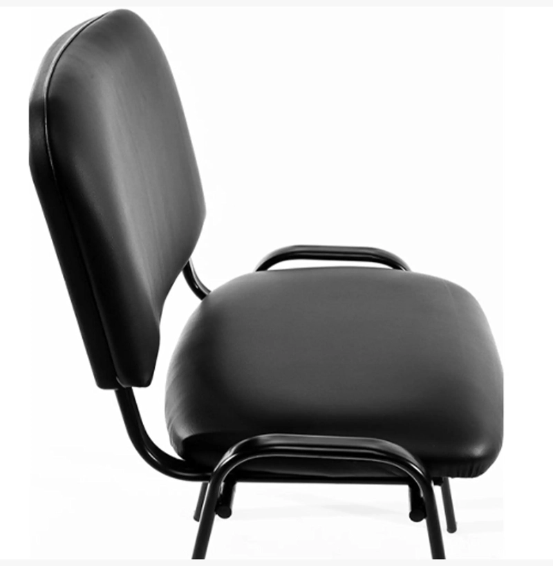 SILLA MEETING ECOCUERO EN COLOR NEGRO - 3