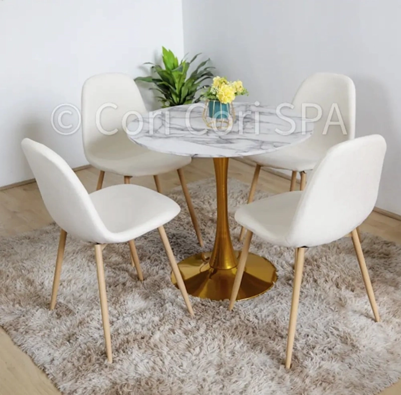 PACK 4 SILLAS SCOOP LINO WOOD BEIGE - 3